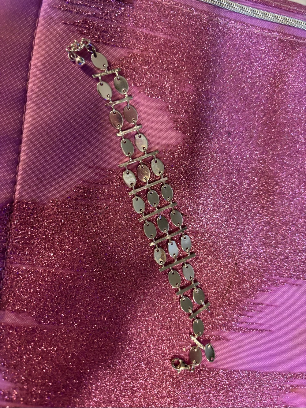 Gorgeous silver tone bracelet
